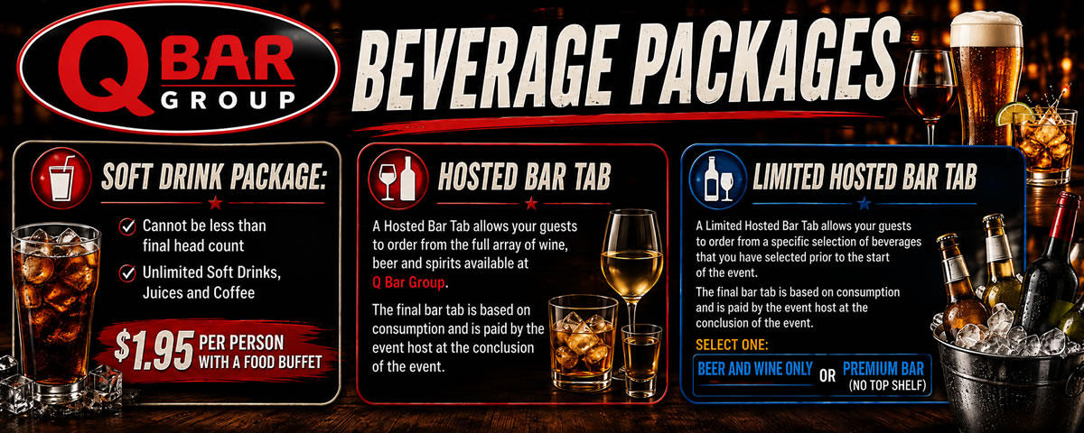 Q Bar Group Beverage Party Packages